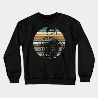 Diego maradona, circle vintage retro 1978 Crewneck Sweatshirt